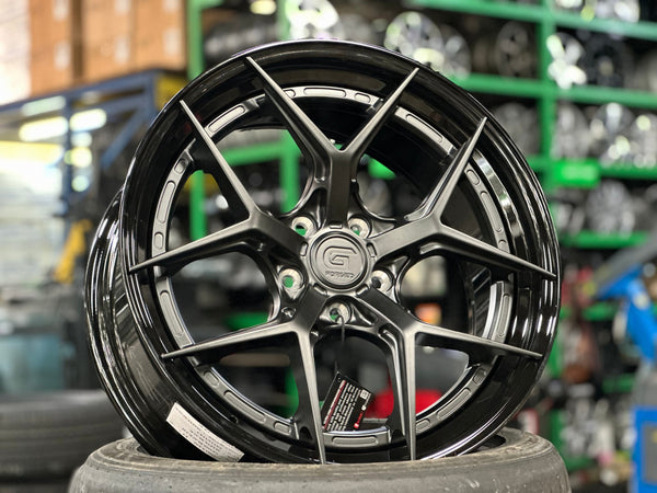 New 19X8.5 ET43 G Forged GF01 Rim (4 wheel) Matt Black 5X114.3