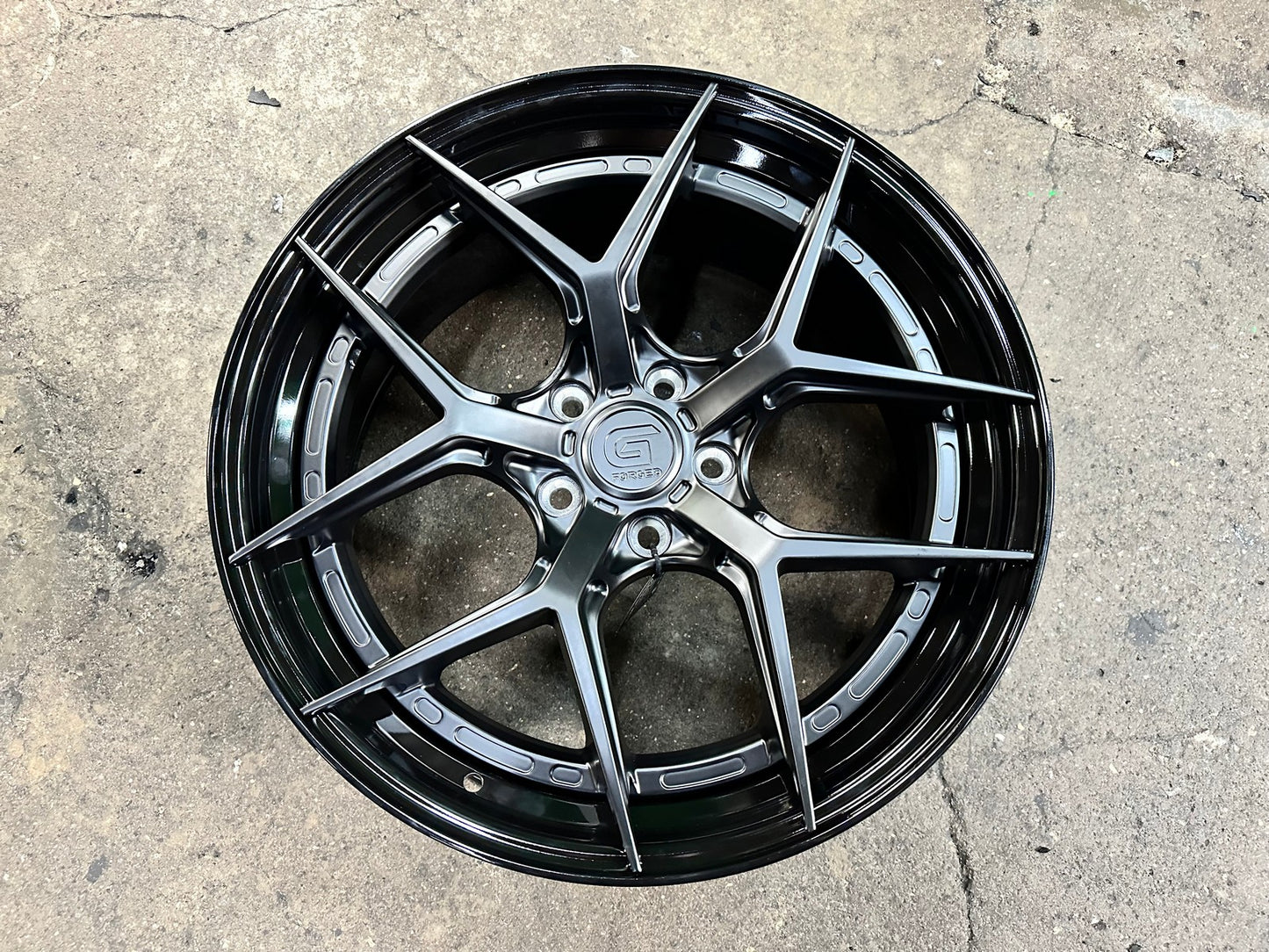 New 19X8.5 ET43 G Forged GF01 Rim (4 wheel) Matt Black 5X112
