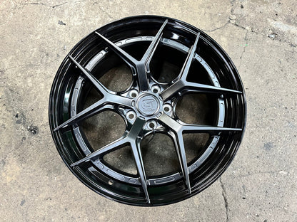 New 19X8.5 ET43 G Forged GF01 Rim (4 wheel) Matt Black 5X114.3