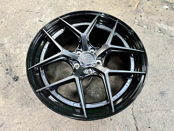 New 19X8.5 ET43 G Forged GF01 Rim (4 wheel) Matt Black 5X112