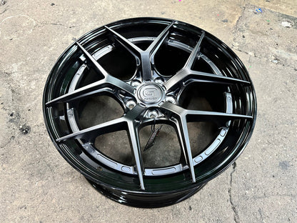 New 19X8.5 ET43 G Forged GF01 Rim (4 wheel) Matt Black 5X112