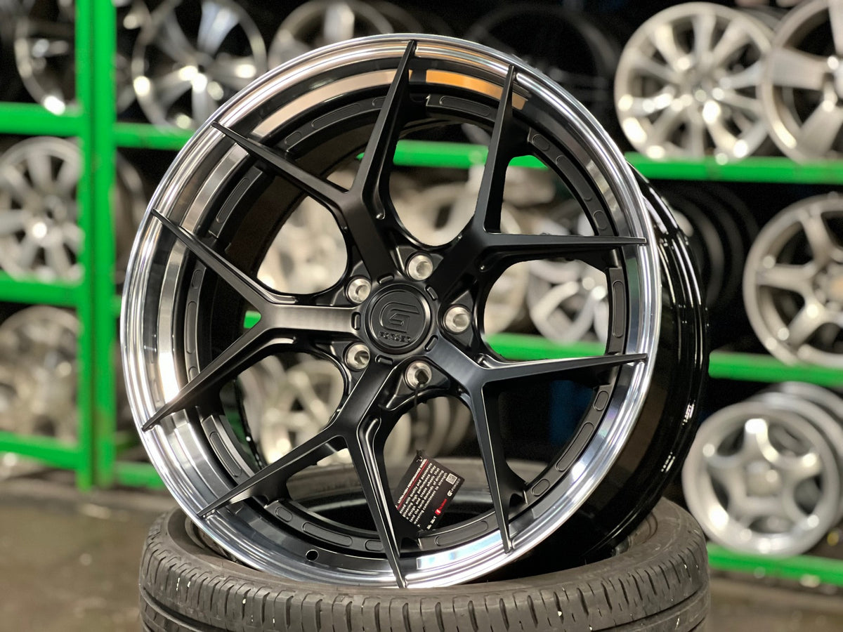 New 20X8.5 ET40 G Forged GF01 Rim (4 wheel) Matt Black 5X112