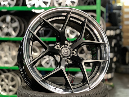 New 20X8.5 ET40 G Forged GF01 Rim (4 wheel) Matt Black 5X114.3
