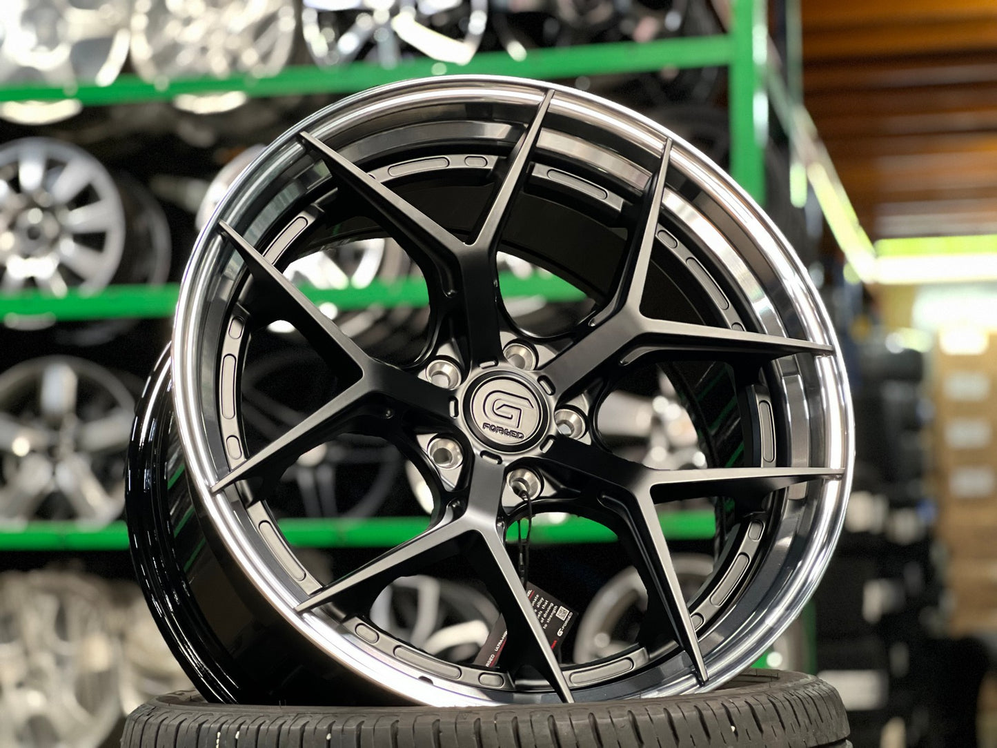 New 20X8.5 ET40 G Forged GF01 Rim (4 wheel) Matt Black 5X112