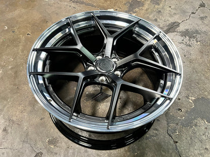 New 20X8.5 ET40 G Forged GF01 Rim (4 wheel) Matt Black 5X112