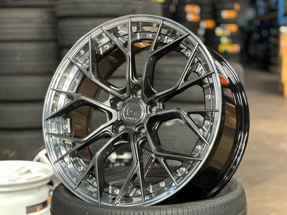 New 20X8.5 ET33 G Forged GF09 Rim (4 wheel) Hyper Black 5X120