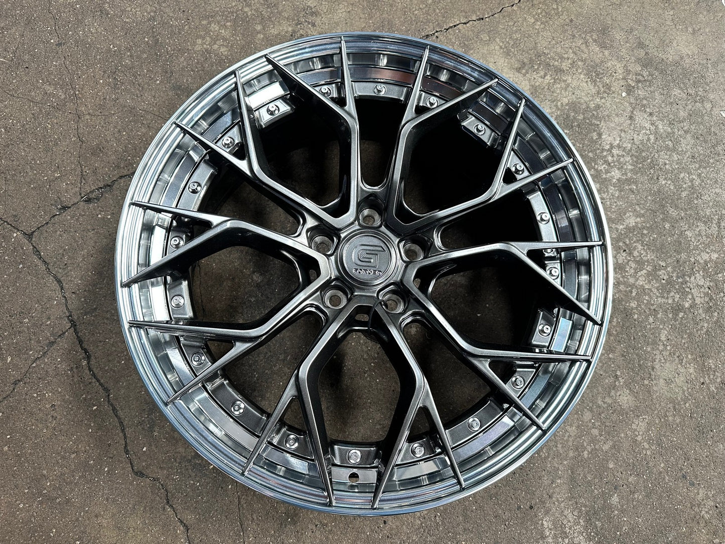 New 20X8.5 ET33 G Forged GF09 Rim (4 wheel) Hyper Black 5X120
