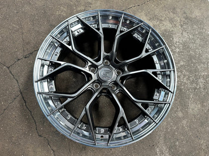 New 20X8.5 ET33 G Forged GF09 Rim (4 wheel) Hyper Black 5X120