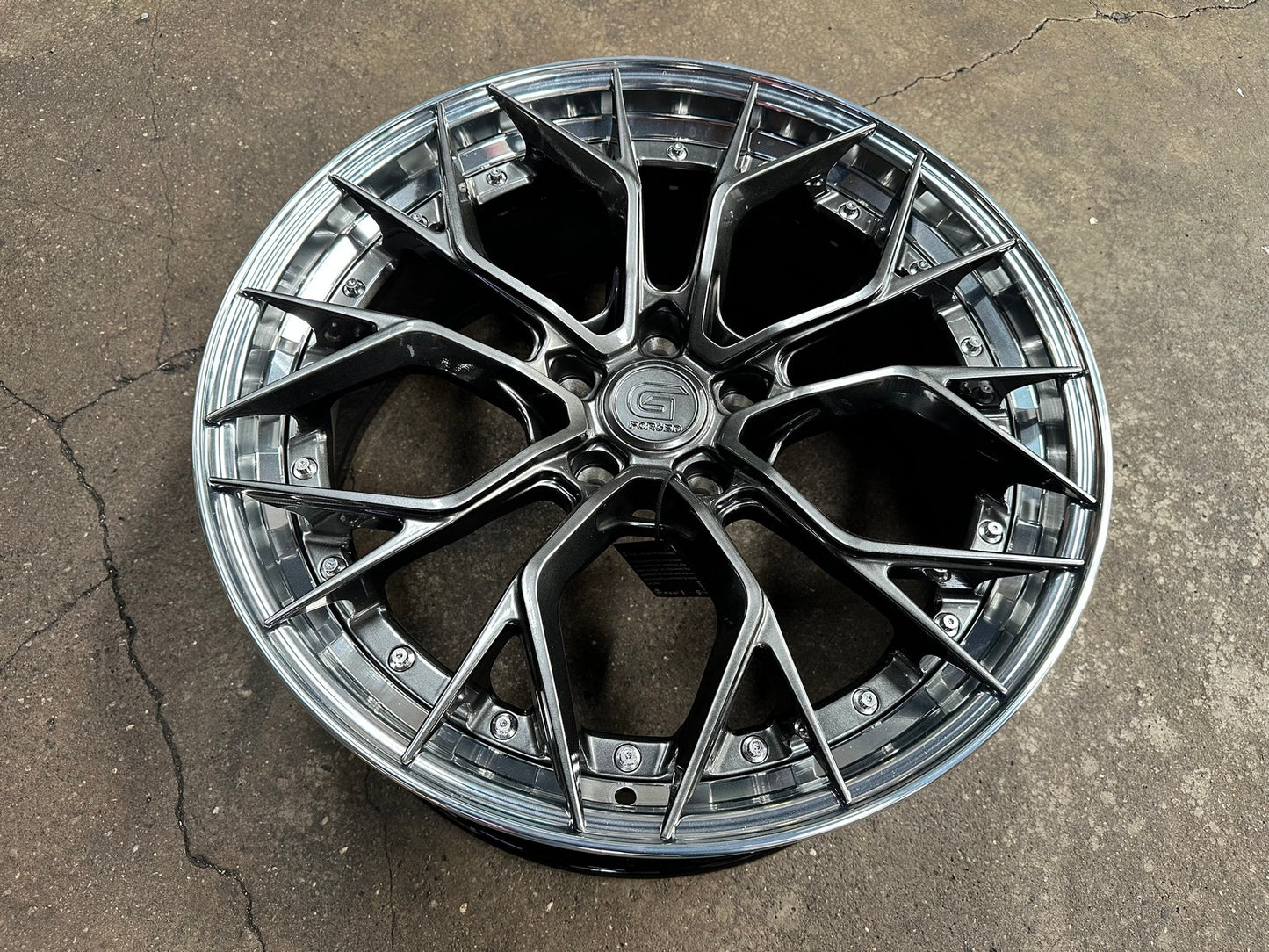 New 20X8.5 ET33 G Forged GF09 Rim (4 wheel) Hyper Black 5X120