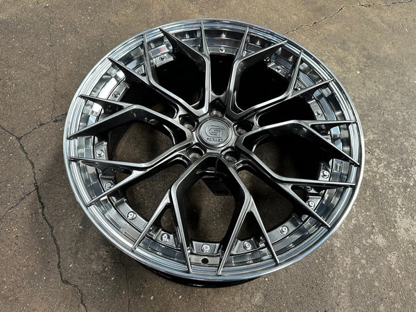 New 20X8.5 ET33 G Forged GF09 Rim (4 wheel) Hyper Black 5X120
