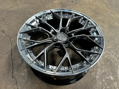 New 20X8.5 ET33 G Forged GF09 Rim (4 wheel) Hyper Black 5X120
