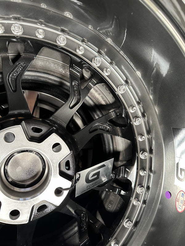 New 20X8.5 ET33 G Forged GF09 Rim (4 wheel) Hyper Black 5X120