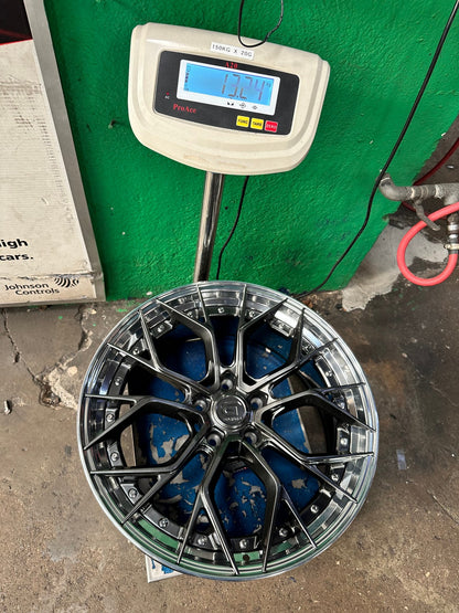 New 20X8.5 ET33 G Forged GF09 Rim (4 wheel) Hyper Black 5X120