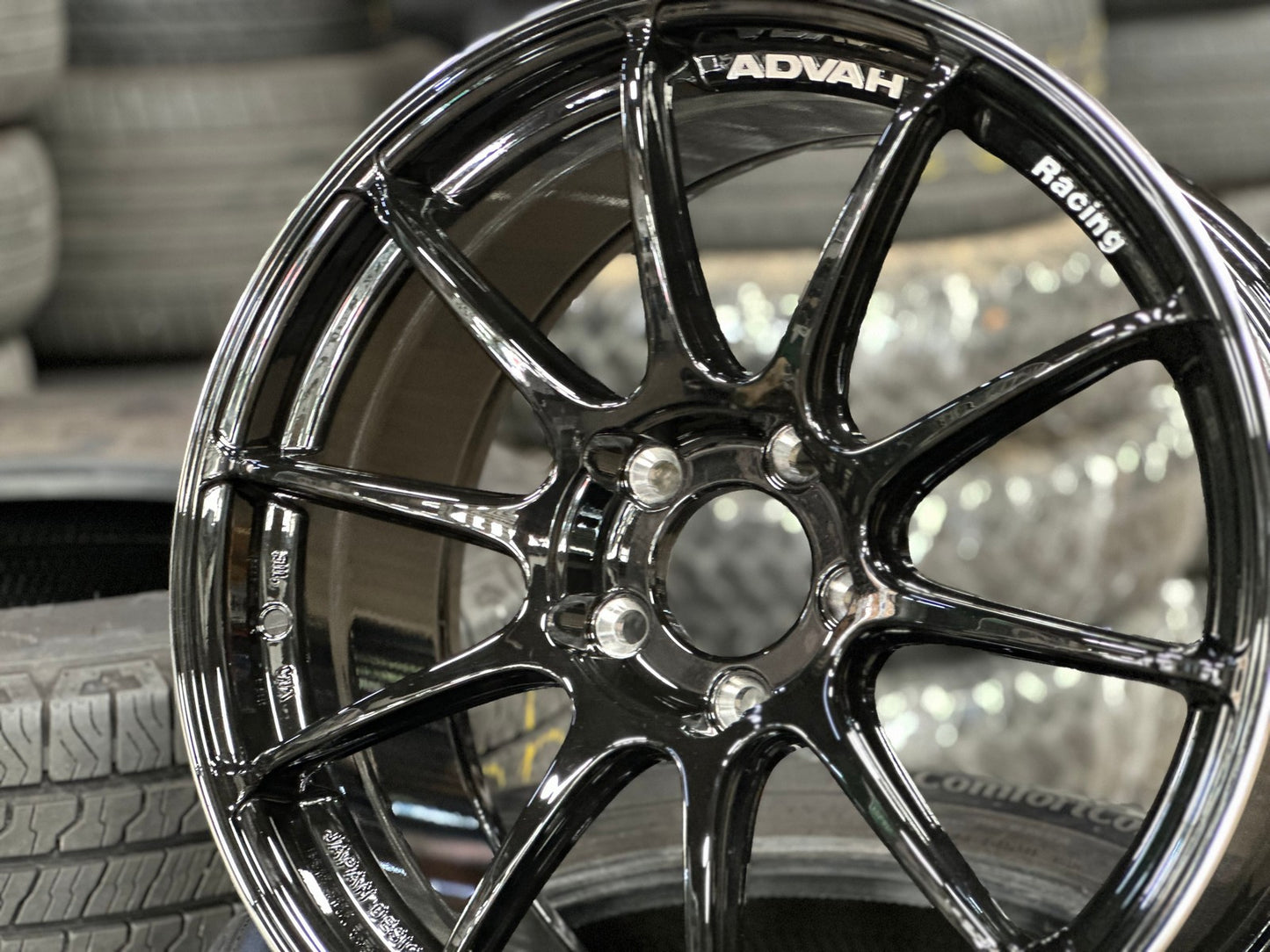 New 18X8.5 ET44 G Forged RS3 Rim (4 wheel) Gloss Black 5X114.3