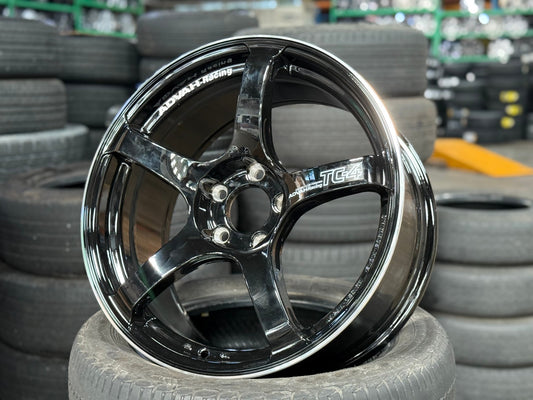 New 18X8.5 ET35 G Forged TC4 Rim (4 wheel) Gloss Black 5X112