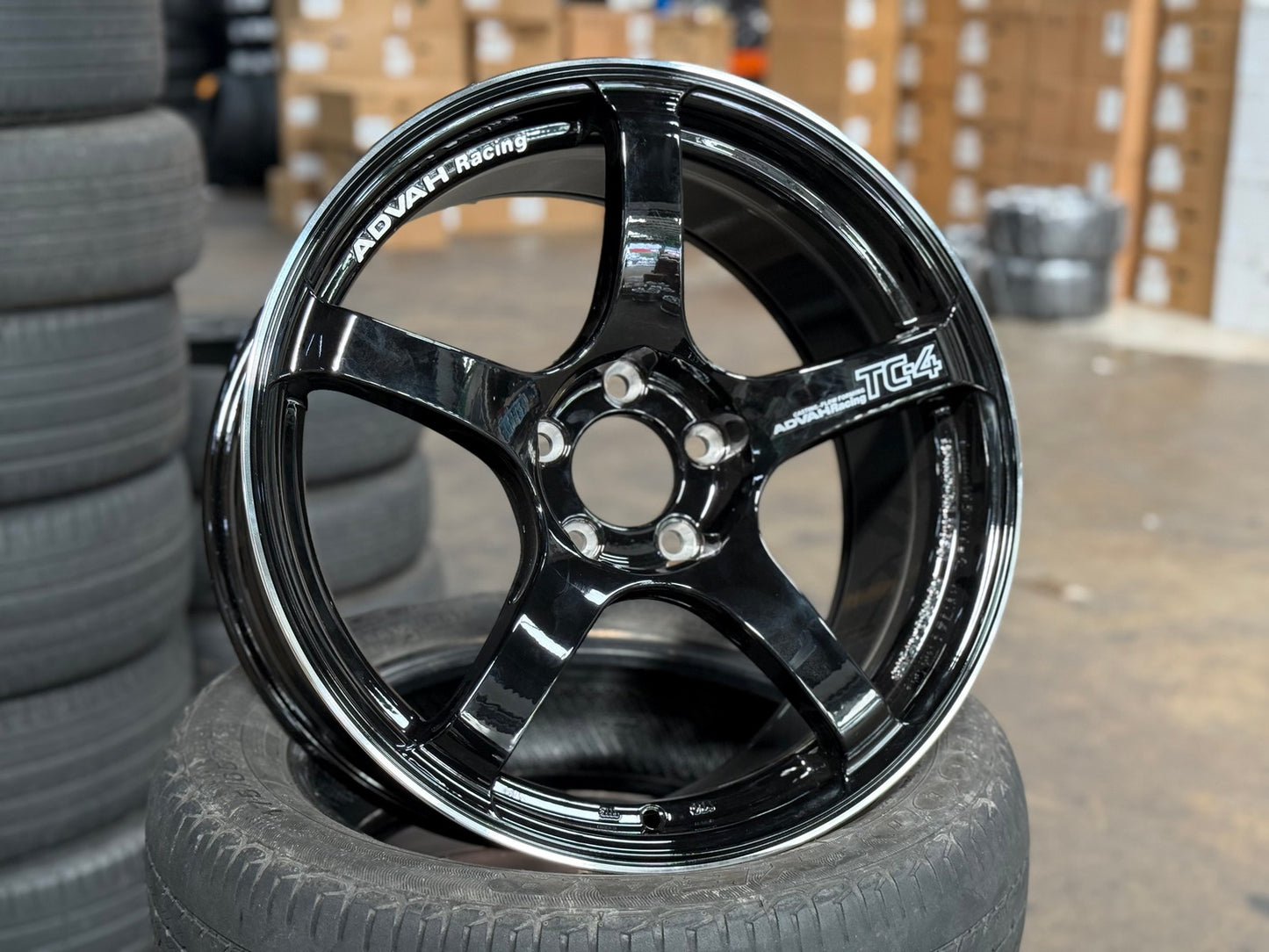 New 18X8.5 ET35 G Forged TC4 Rim (4 wheel) Gloss Black 5X114.3