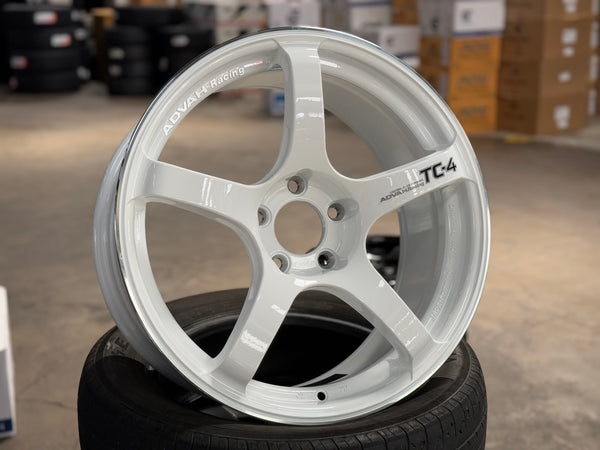 New 18X8.5 ET35 G Forged TC4 Rim (4 wheel) Gloss White 5X114.3