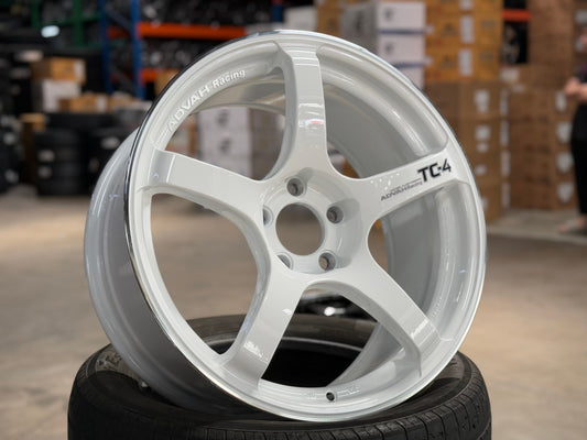 NEW 18X8.5 ET35 G Forged TC4 Rim (4 wheel) Gloss White 5X114.3