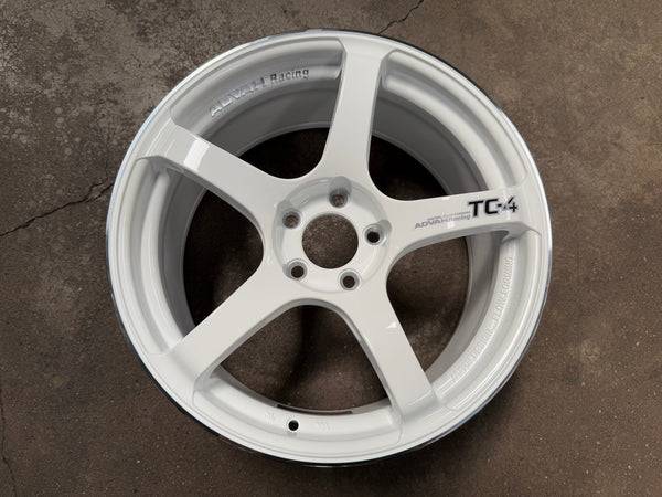 New 18X8.5 ET35 G Forged TC4 Rim (4 wheel) Gloss White 5X114.3
