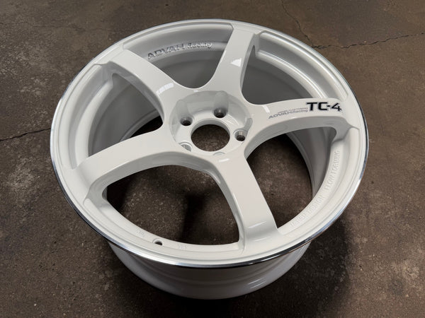 New 18X8.5 ET35 G Forged TC4 Rim (4 wheel) Gloss White 5X112