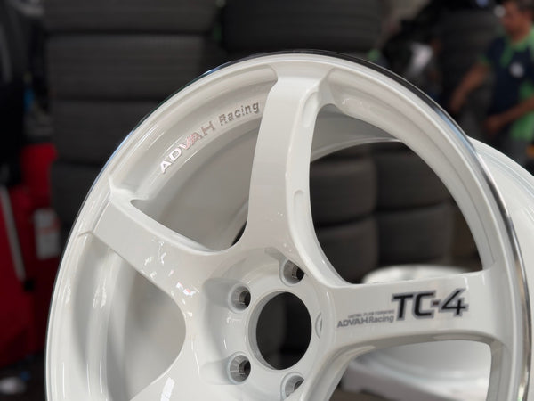 New 18X8.5 ET35 G Forged TC4 Rim (4 wheel) Gloss White 5X112