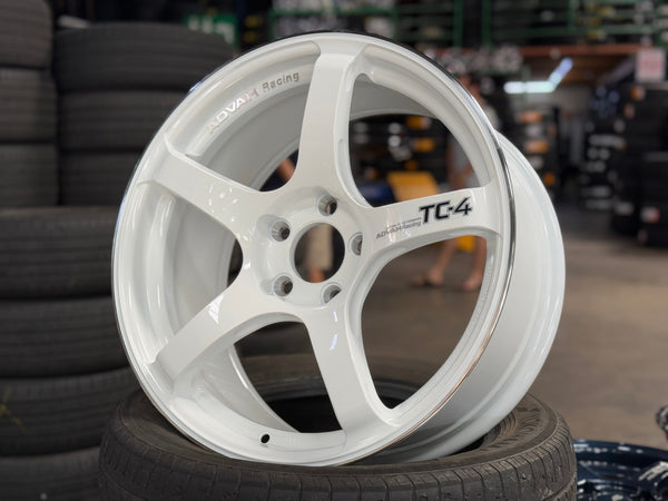 New 18X8.5 ET44 G Forged TC4 Rim (4 wheel) Gloss White 5X114.3