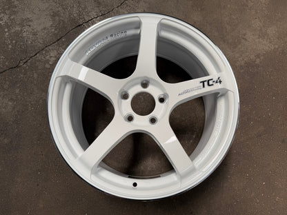 New 18X8.5 ET44 G Forged TC4 Rim (4 wheel) Gloss White 5X114.3