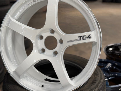 New 18X8.5 ET44 G Forged TC4 Rim (4 wheel) Gloss White 5X114.3