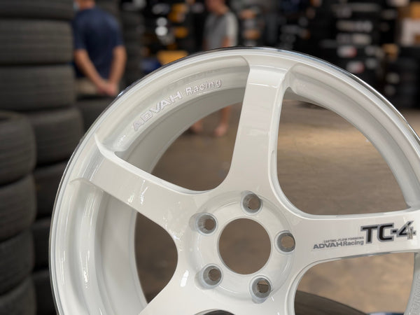 New 18X8.5 ET44 G Forged TC4 Rim (4 wheel) Gloss White 5X112
