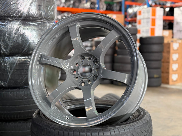 New 18X9.5 ET38 RAYS Gramlight 57 Rim (4 wheel) Gloss Grey 5X120