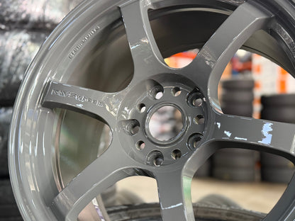 New 18X9.5 ET38 RAYS Gramlight 57 Rim (4 wheel) Gloss Grey 5X120