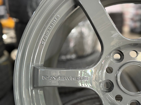 New 18X9.5 ET38 RAYS Gramlight 57 Rim (4 wheel) Gloss Grey 5X120