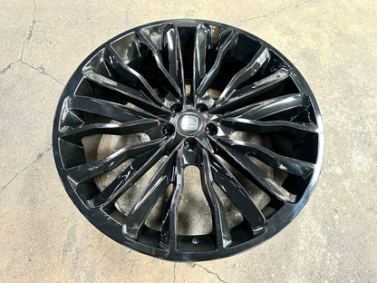 New 22X9.5 ET42 Hawke Harrier Design Rim (4 wheel) Gloss Black 5X108