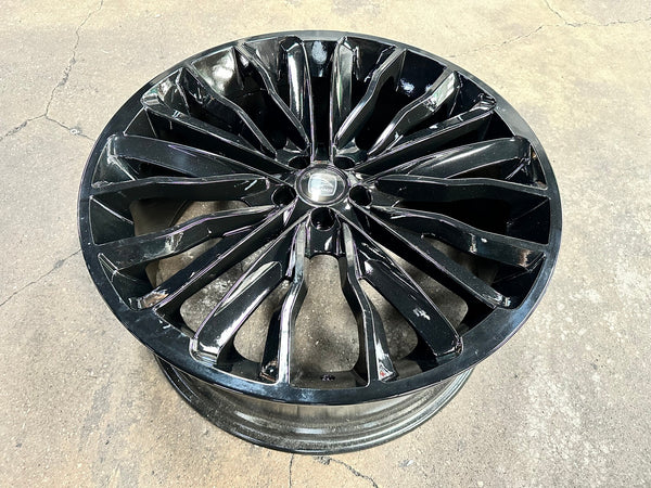 New 22X9.5 ET42 Hawke Harrier Design Rim (4 wheel) Gloss Black 5X108
