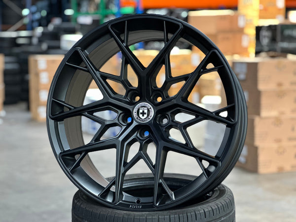 New 22X10.5 ET35 HRE FF10 Rim (4 wheel) Matt Black 5X120