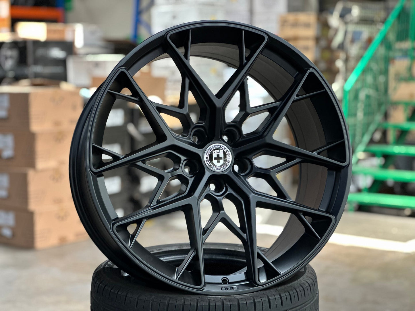 New 22X10.5 ET35 HRE FF10 Rim (4 wheel) Matt Black 5X120
