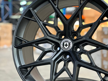 New 22X10.5 ET35 HRE FF10 Rim (4 wheel) Matt Black 5X120
