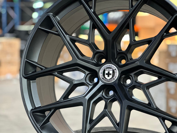 New 22X10.5 ET35 HRE FF10 Rim (4 wheel) Matt Black 5X120