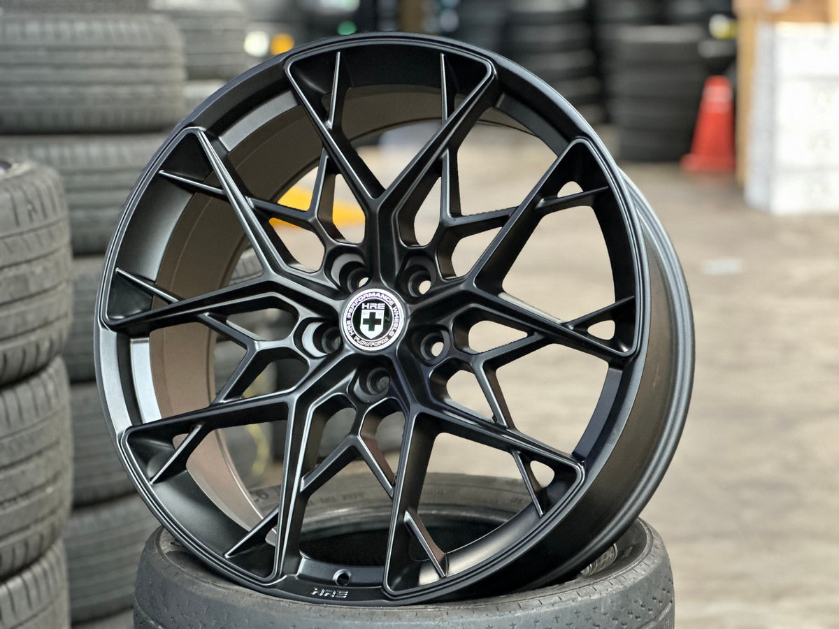 New 21X9.5 ET30 HRE FF10 Rim (4 wheel) Matt Black 5X112