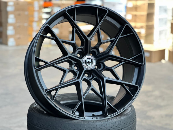 New 21X9.5 ET30 HRE FF10 Rim (4 wheel) Matt Black 5X112