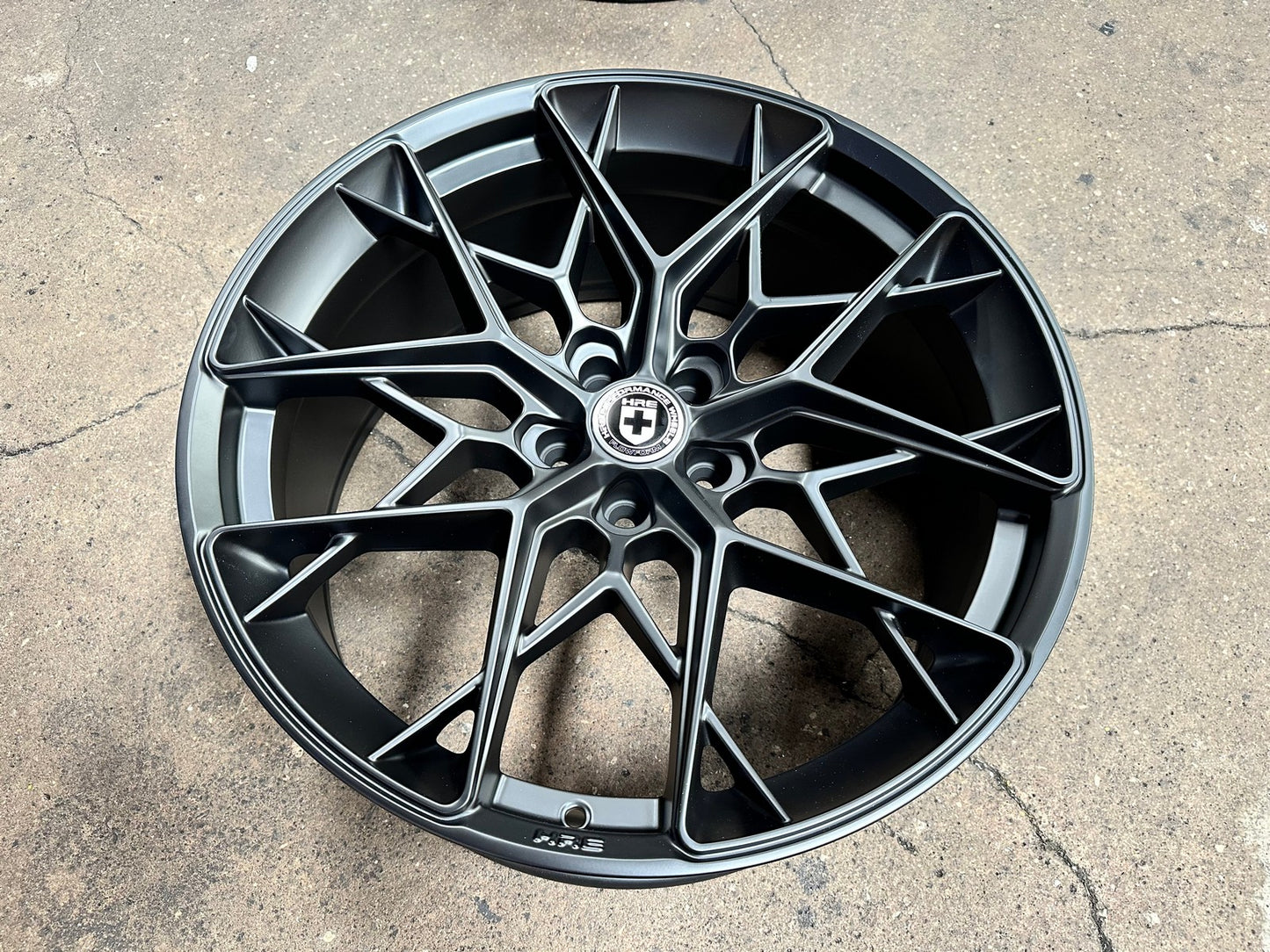 New 21X9.5 ET30 HRE FF10 Rim (4 wheel) Matt Black 5X112