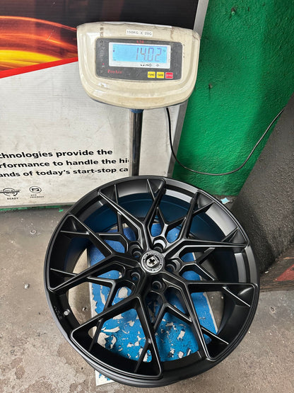 New 21X9.5 ET30 HRE FF10 Rim (4 wheel) Matt Black 5X112