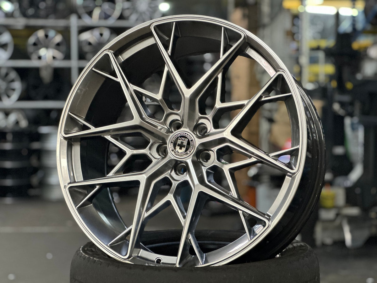 New 22X9.5 ET35 HRE FF10 Rim (4 wheel) Gloss Silver 5X108