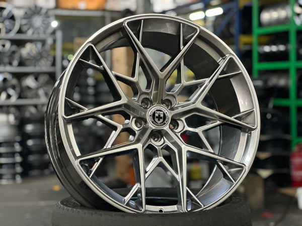 New 22X9.5 ET35 HRE FF10 Rim (4 wheel) Gloss Silver 5X108