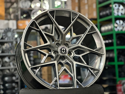 New 22X9.5 ET35 HRE FF10 Rim (4 wheel) Gloss Silver 5X108