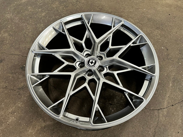New 22X9.5 ET35 HRE FF10 Rim (4 wheel) Gloss Silver 5X108