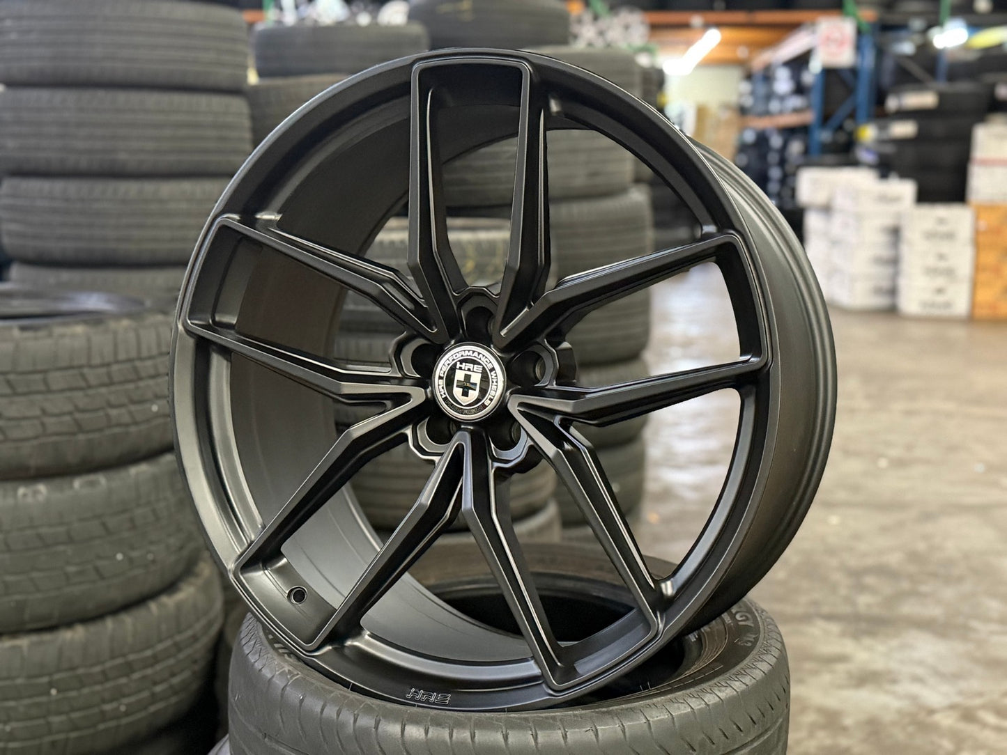 New 22X10.5 ET10 HRE FF21 Rim (4 wheel) Matt Black 5X112