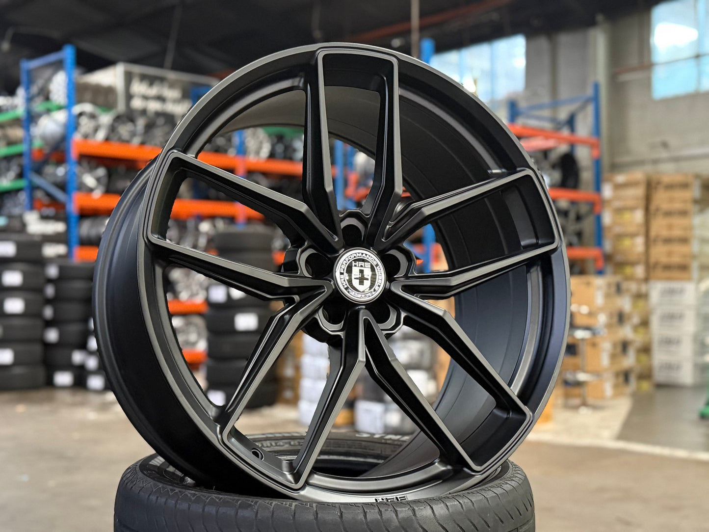 New 22X10.5 ET10 HRE FF21 Rim (4 wheel) Matt Black 5X112