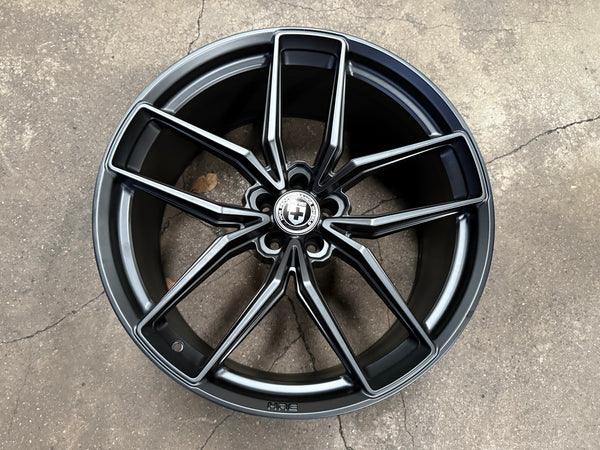 New 22X10.5 ET10 HRE FF21 Rim (4 wheel) Matt Black 5X112