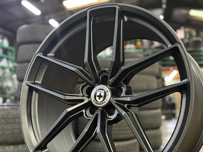 New 22X10.5 ET10 HRE FF21 Rim (4 wheel) Matt Black 5X112